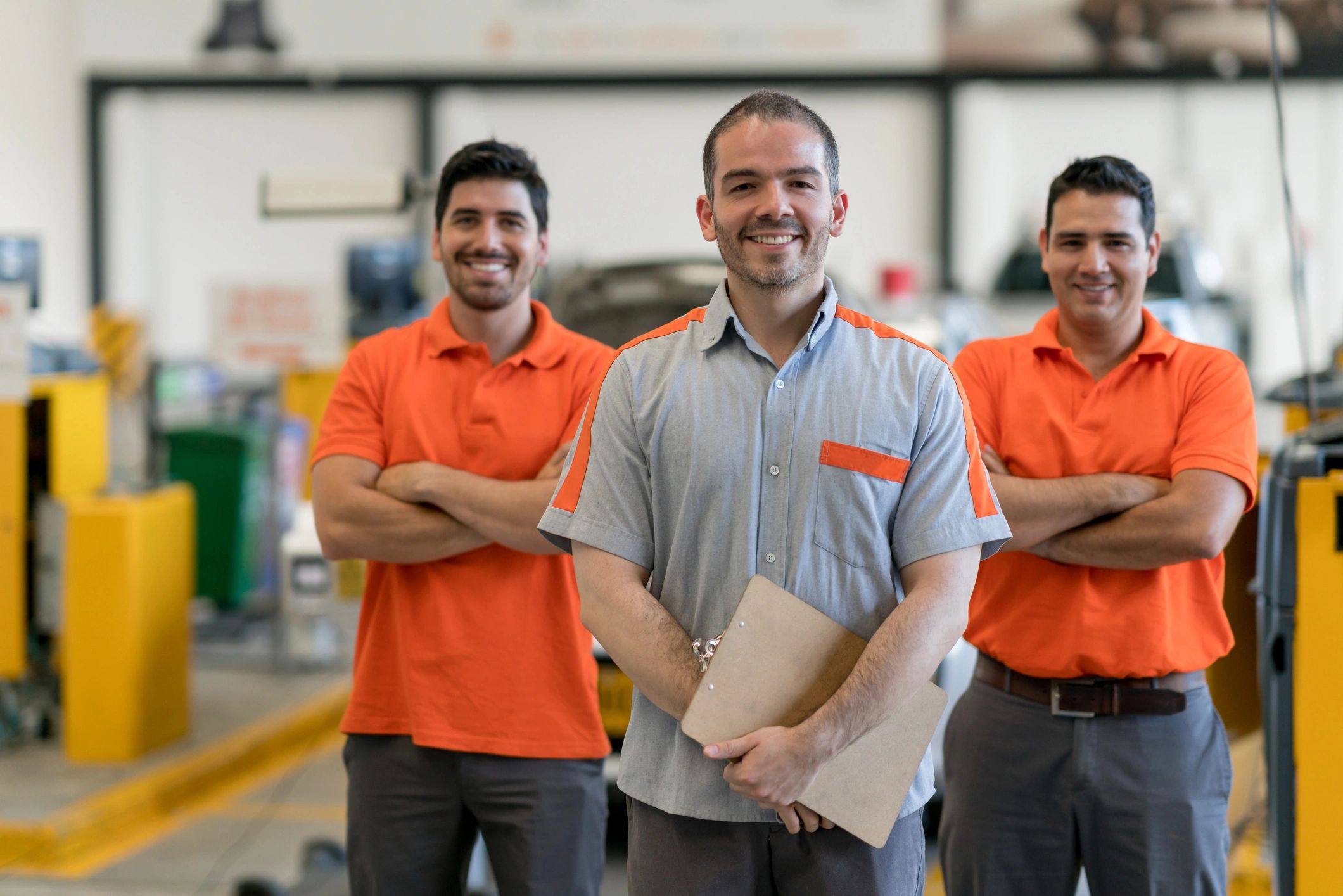 Japanese car maintenance team